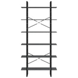 NNEVL High Cabinet Grey 100x30x210 cm Solid Pine Wood