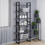 NNEVL High Cabinet Grey 100x30x210 cm Solid Pine Wood