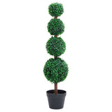 NNEVL Artificial Boxwood Plant with Pot Ball Shaped Green 90 cm