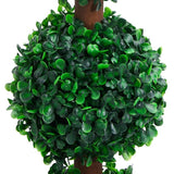 NNEVL Artificial Boxwood Plant with Pot Ball Shaped Green 90 cm