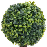 NNEVL Artificial Boxwood Plants 2 pcs with Pots Ball Shaped Green 56 cm