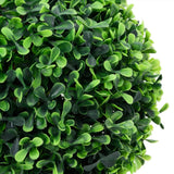 NNEVL Artificial Boxwood Plants 2 pcs with Pots Ball Shaped Green 27 cm