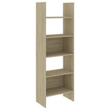 NNEVL 4 Piece Book Cabinet Set Sonoma Oak Chipboard