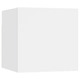 NNEVL 8 Piece TV Cabinet Set White Chipboard