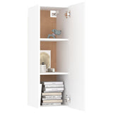 NNEVL 10 Piece TV Cabinet Set White Chipboard