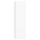 NNEVL 6 Piece TV Cabinet Set White Chipboard