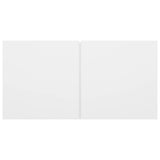NNEVL 10 Piece TV Cabinet Set White Chipboard