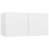 NNEVL 3 Piece TV Cabinet Set White Chipboard