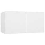 NNEVL 6 Piece TV Cabinet Set White Chipboard