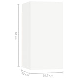 NNEVL 5 Piece TV Cabinet Set White Chipboard