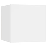NNEVL 8 Piece TV Cabinet Set White Chipboard