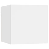 NNEVL 7 Piece TV Cabinet Set White Engineered Wood