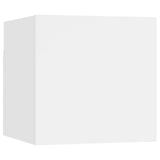 NNEVL 6 Piece TV Cabinet Set White Chipboard