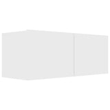 NNEVL 6 Piece TV Cabinet Set White Chipboard