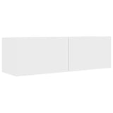 NNEVL 6 Piece TV Cabinet Set White Engineered Wood