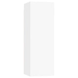 NNEVL 4 Piece TV Cabinet Set White Chipboard