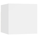 NNEVL 4 Piece TV Cabinet Set White Chipboard