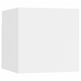 NNEVL 9 Piece TV Cabinet Set White Engineered Wood