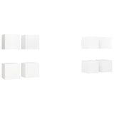 NNEVL Wall Mounted TV Cabinets 8 pcs White 30.5x30x30 cm