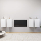 NNEVL TV Cabinets 4 pcs White 30.5x30x60 cm Chipboard