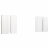 NNEVL TV Cabinets 4 pcs White 30.5x30x90 cm Chipboard