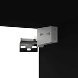 NNEVL 4 Piece TV Cabinet Set Black Chipboard