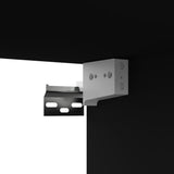 NNEVL 4 Piece TV Cabinet Set Black Chipboard