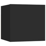 NNEVL 9 Piece TV Cabinet Set Black Engineered Wood
