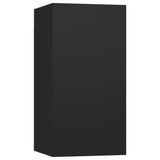 NNEVL TV Cabinets 4 pcs Black 30.5x30x60 cm Chipboard