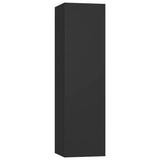 NNEVL TV Cabinets 4 pcs Black 30.5x30x110 cm Chipboard