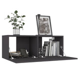 NNEVL TV Cabinets 4 pcs Grey 80x30x30 cm Engineered Wood