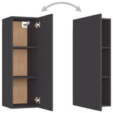 NNEVL 5 Piece TV Cabinet Set Grey Chipboard