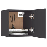 NNEVL 8 Piece TV Cabinet Set Grey Chipboard