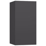 NNEVL 5 Piece TV Cabinet Set Grey Chipboard