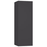 NNEVL 3 Piece TV Cabinet Set Grey Engineered Wood