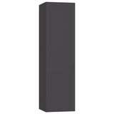 NNEVL 6 Piece TV Cabinet Set Grey Chipboard