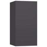 NNEVL 7 Piece TV Cabinet Set Grey Engineered Wood