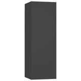 NNEVL 3 Piece TV Cabinet Set Grey Chipboard