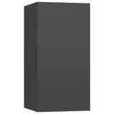 NNEVL 5 Piece TV Cabinet Set Grey Chipboard