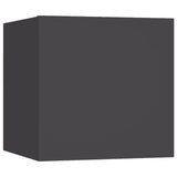 NNEVL 7 Piece TV Cabinet Set Grey Chipboard