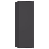 NNEVL 7 Piece TV Cabinet Set Grey Chipboard