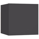 NNEVL Wall Mounted TV Cabinets 8 pcs Grey 30.5x30x30 cm