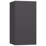 NNEVL TV Cabinets 4 pcs Grey 30.5x30x60 cm Chipboard