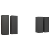 NNEVL TV Cabinets 4 pcs Grey 30.5x30x90 cm Chipboard