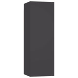 NNEVL TV Cabinets 4 pcs Grey 30.5x30x90 cm Chipboard