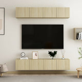 NNEVL TV Cabinets 4 pcs Sonoma Oak 80x30x30 cm Engineered Wood