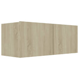 NNEVL 7 Piece TV Cabinet Set Sonoma Oak Engineered Wood