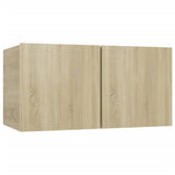 NNEVL 4 Piece TV Cabinet Set Sonoma Oak Chipboard