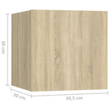 NNEVL 5 Piece TV Cabinet Set Sonoma Oak Chipboard