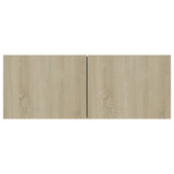 NNEVL TV Cabinets 3 pcs Sonoma Oak Engineered Wood